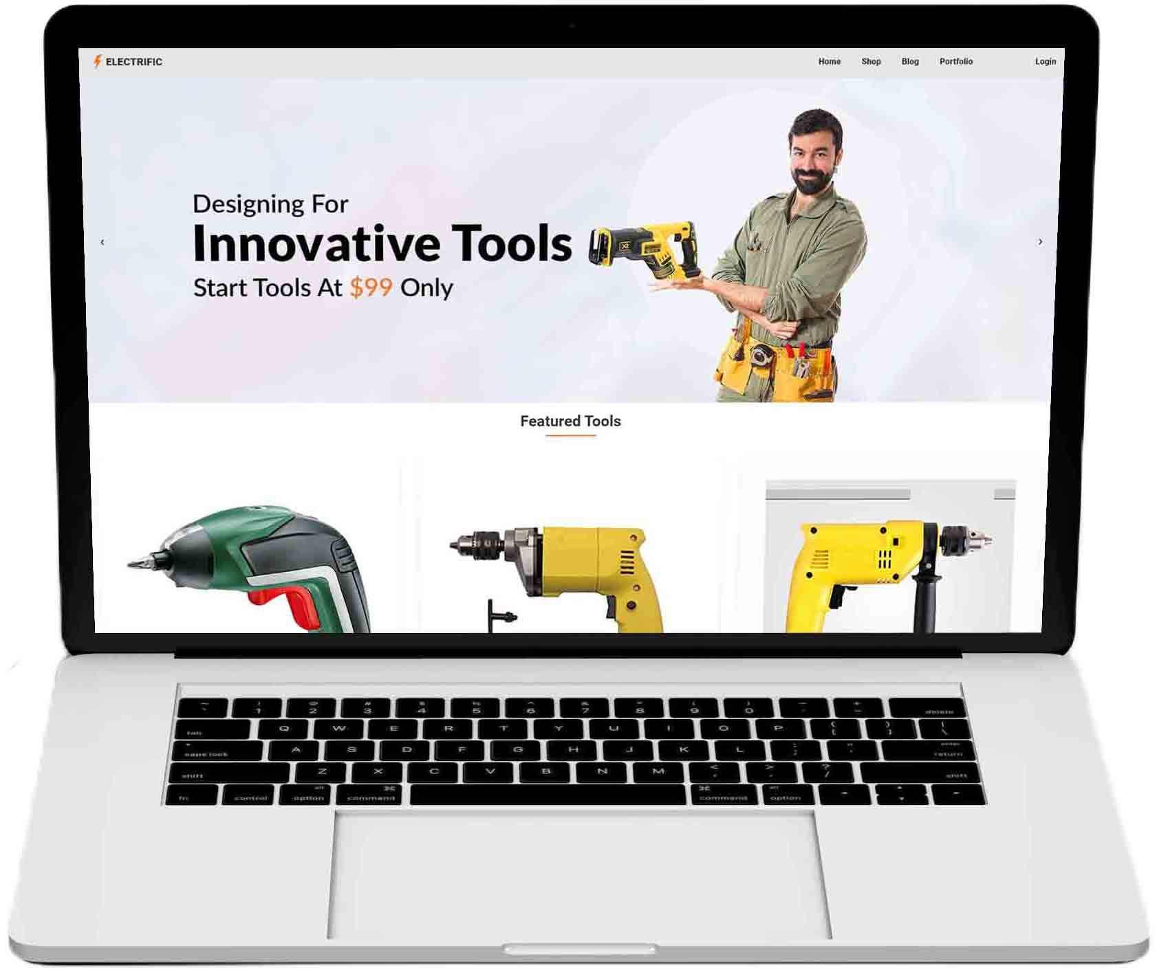 Electrific - Electrical tools manufacturer website's picture